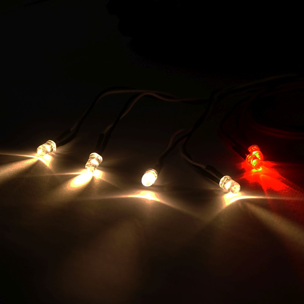 HobbyX HX12500W 1:10 Ultralight LED-Set 4+2 warmweiss Detail 1 HobbyX HX12500W Detail 1