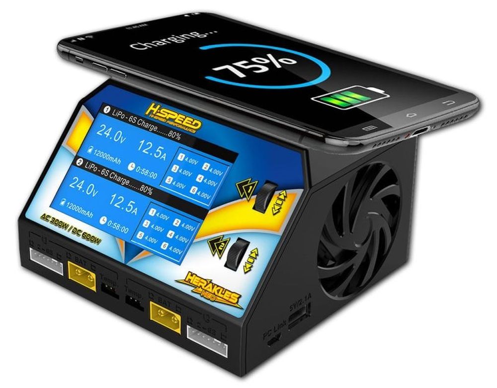 H Speed HSP0016 Herakles NEO AC/DC Dual-Ladegerät 300W Detail 1 H Speed HSP0016 Detail 1