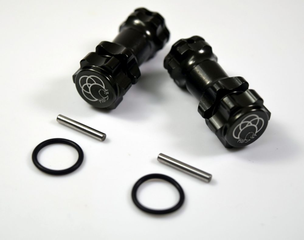 Absima 2560022 1:8 17mm Aluminium Spurverbreiterung gunmetal (2) Detail 1 Absima 2560022 Detail 1