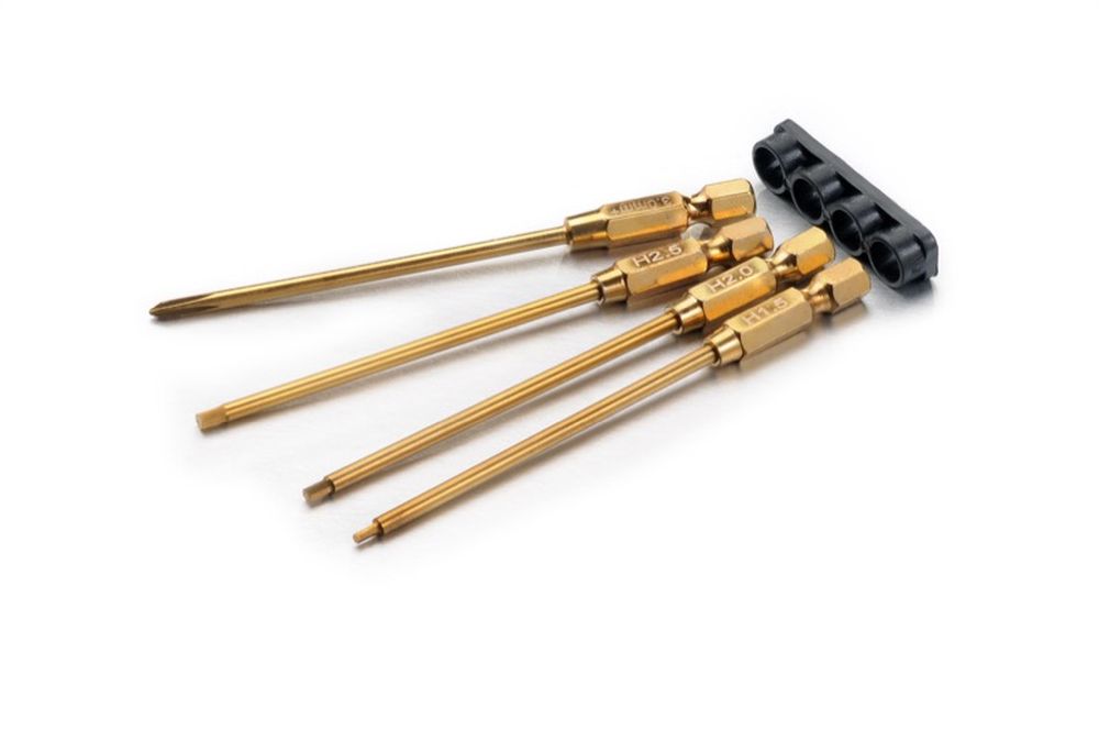 Absima 3000110 Titanium Power Bit Set - Hex 1.5/2.0/2.5 Phillip 3.0 Absima 3000110
