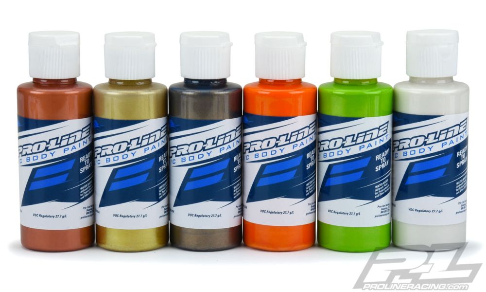 Proline 6323-02 RC-Paint Metallic/Perlglanz Airbrush Farben Set 6x60ml Proline 6323-02