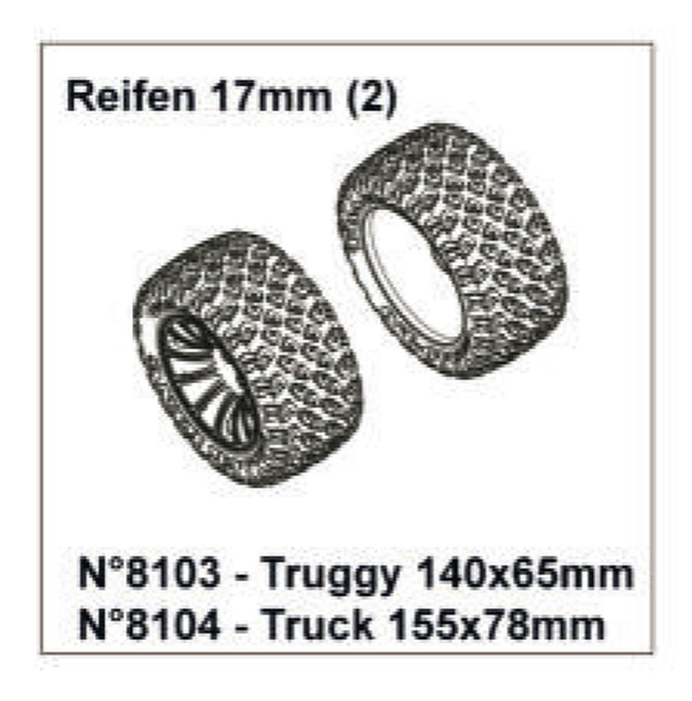 df Models 8104 Reifen Truck MT 17mm (2) Detail 8104 df Models 8104 Detail 8104