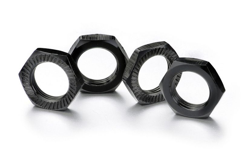 Absima 2560006 Radmutter selbstsichernd 17mm schwarz (4) Absima 2560006