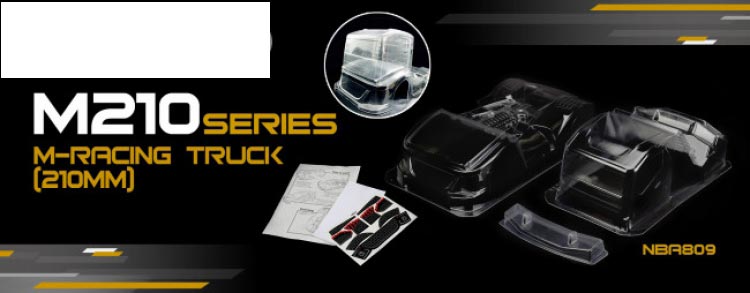 Carten RC NBA809 1:10 Racing-Truck Karosserie 210mm M-Chassis klar Carten RC NBA809