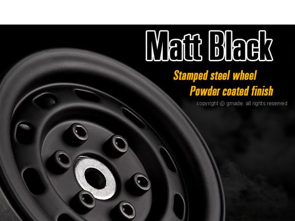 GMADE GM70174 1.9 SR02 Beadlock Felgen schwarz matt (2) Detail 4 GMADE GM70174 Detail 4