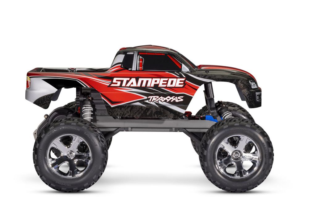 Traxxas 36054-8RED 1:10 Stampede 2WD Brushed, Akku, 4A Ladegerät rot RTR Detail 1 Traxxas 36054-8RED Detail 1