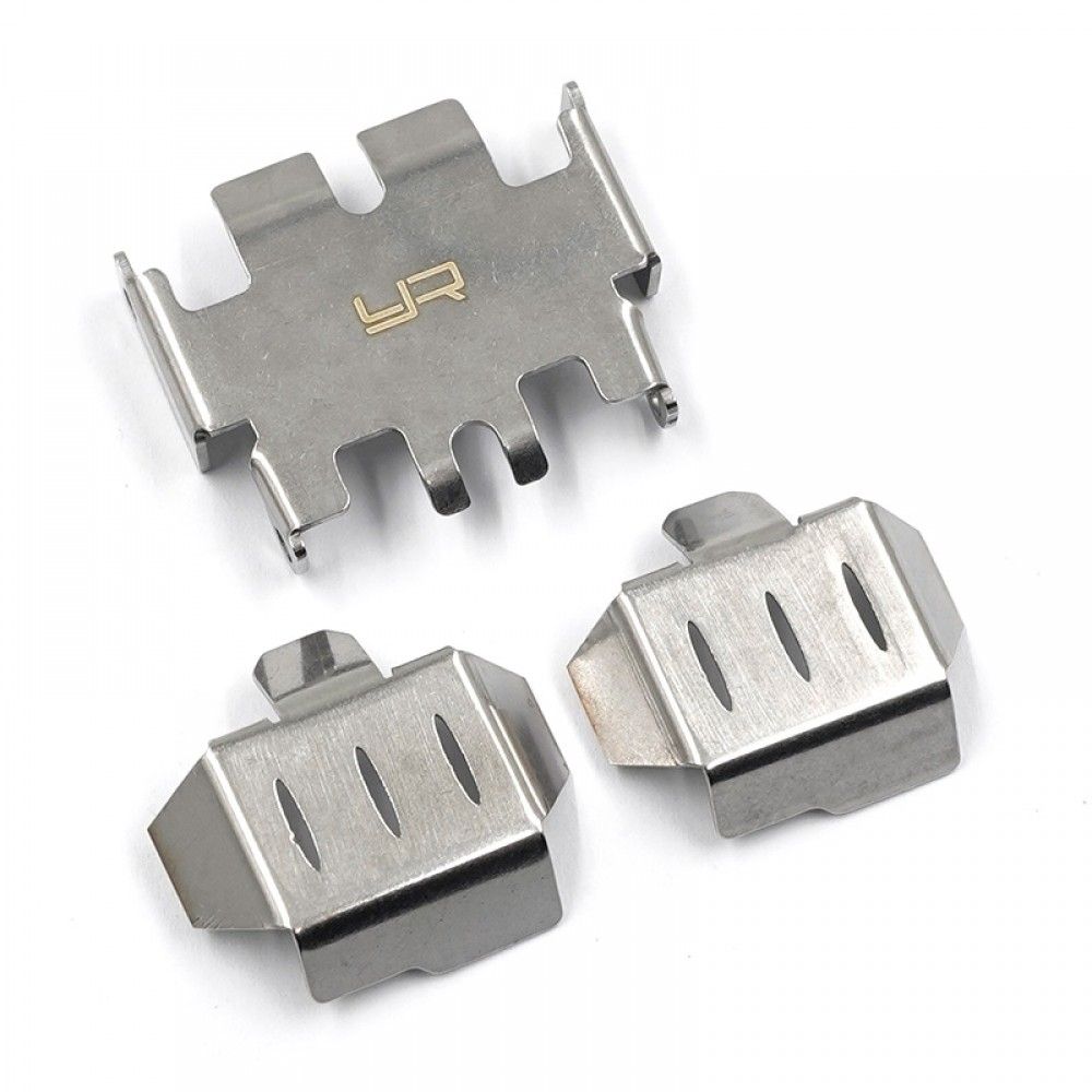 Yeah Racing TR4M-009SV TRX-4M Stahl-Skidplates (3) Yeah Racing TR4M-009SV