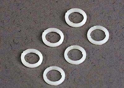 Plastic schijven 5x8x1mm (6)