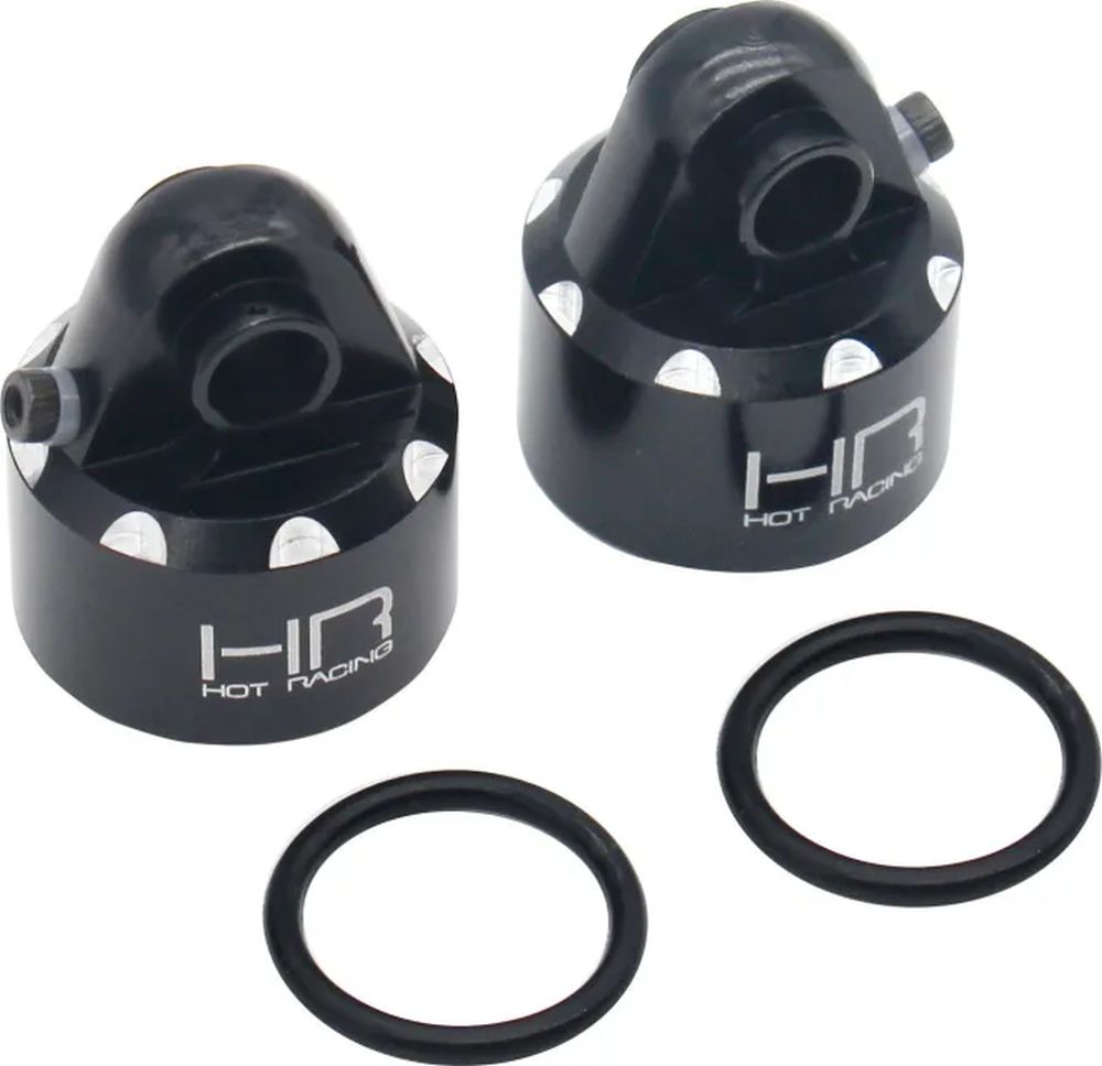 Hot Racing SLG156AX01 Sledge Alu.-Dämpferkappen (2) Hot Racing SLG156AX01