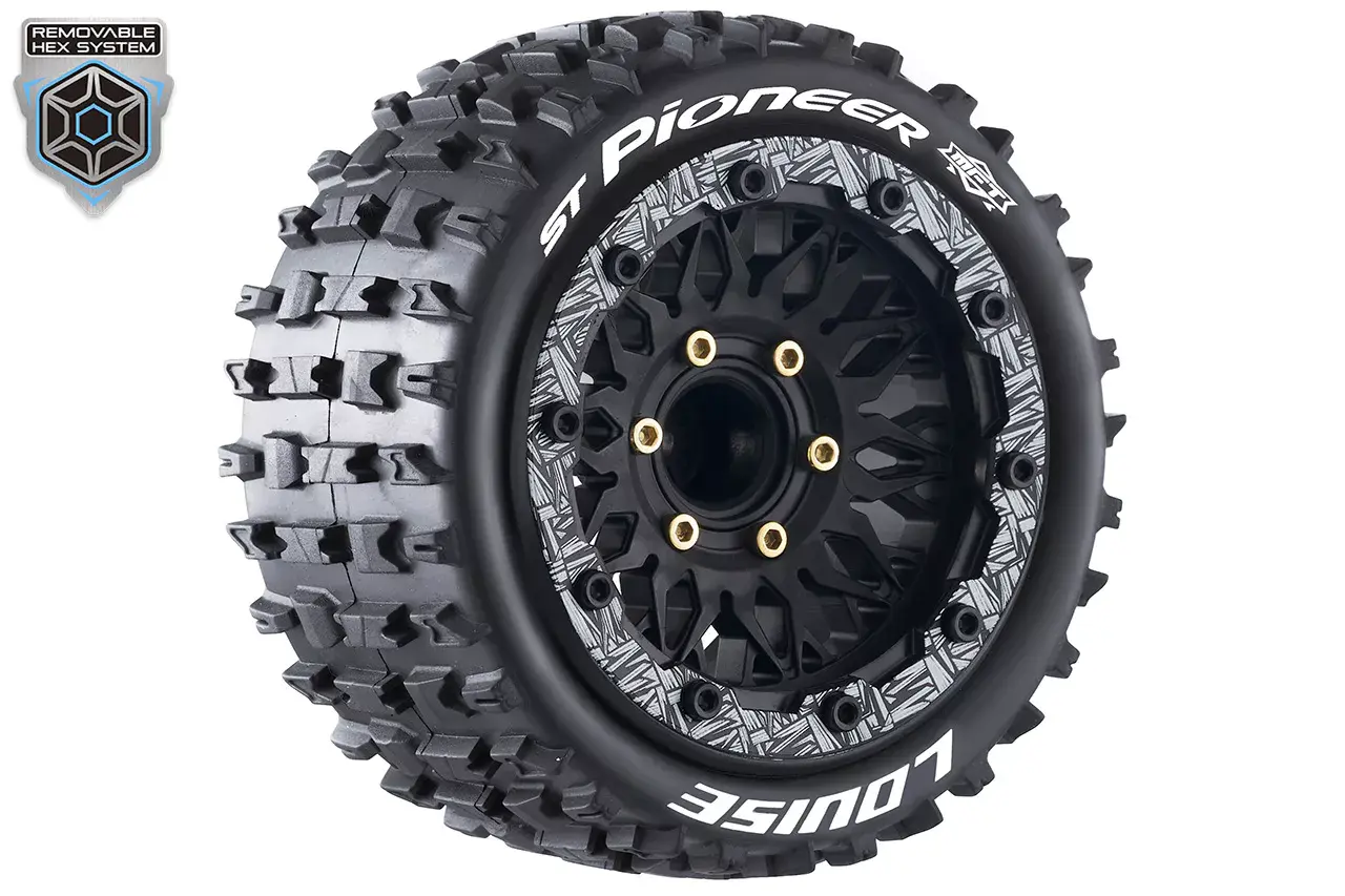 Louise RC LOUT3312SX ST-PIONEER MFT 1:10 soft 2.8 BL-Felge schwarz (2) Louise RC LOUT3312SX