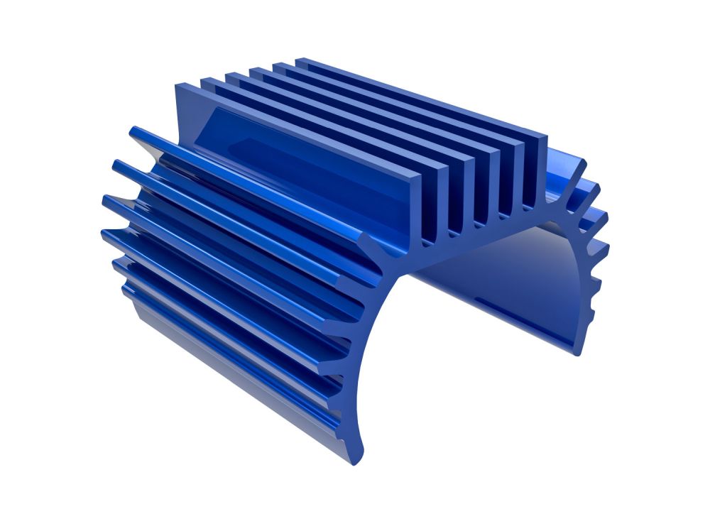 Traxxas 9793-BLUE Kühlblech für Titan 87T motor 6061-T6 Alu blau eloxiert Traxxas 9793-BLUE