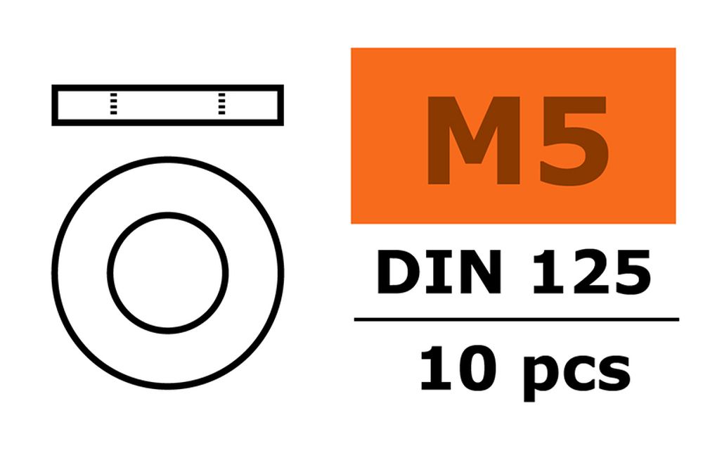 Promodels GF-0154-007 M5 Unterlegscheibe (10) Promodels GF-0154-007