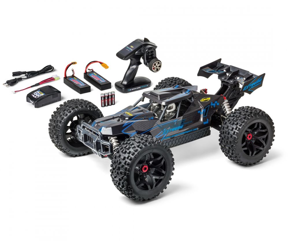 CARSON 500409074 1:8 Virus Extreme RTR blau CARSON 500409074