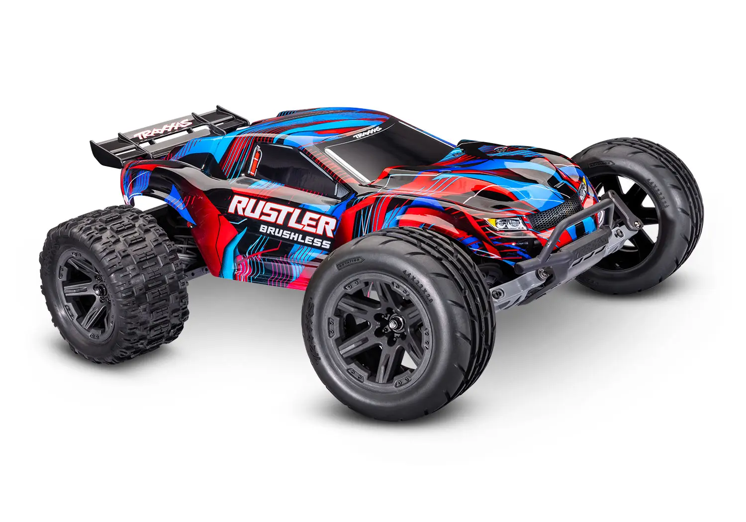 Traxxas 37454-4-RED Traxxas Rustler 2WD VX3 1/10 Stadium Truck RTR Rot Traxxas 37454-4-RED