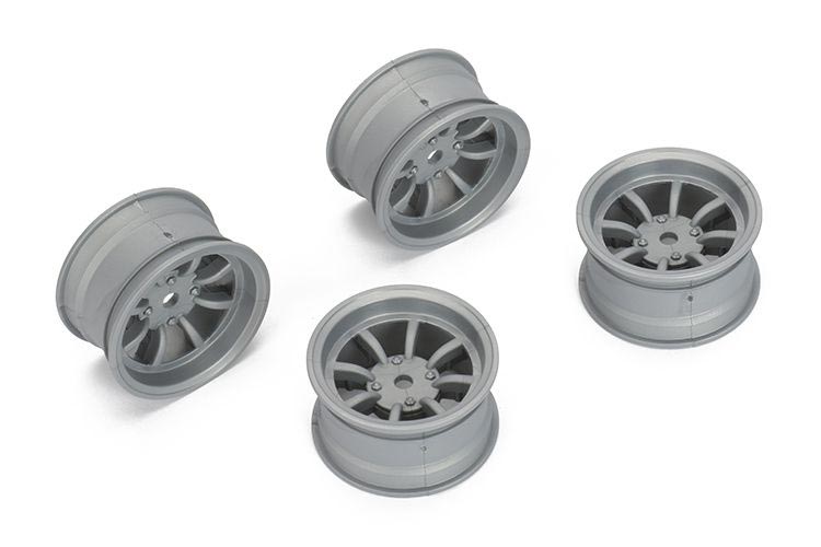Carten RC NBA264 8-Speichen Felgen +4mm Offset Grau (4) Carten RC NBA264