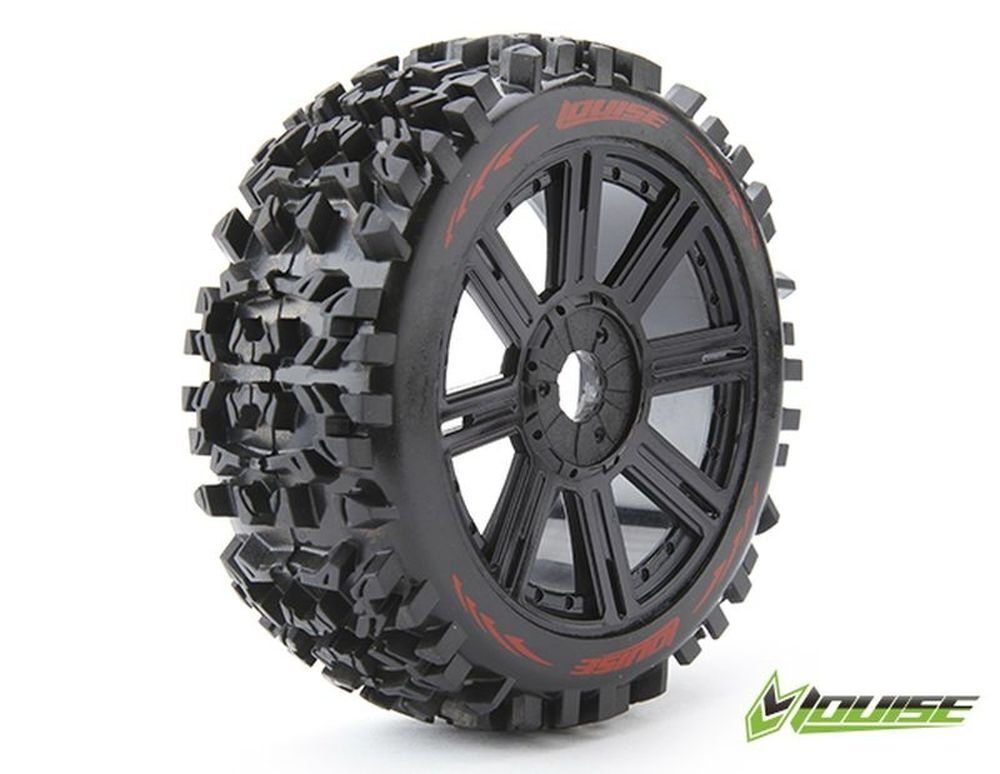 Louise RC LOUT3130SB 1:8 Buggy Komplettrad B-Pioneer soft schwarz Speiche (2) Louise RC LOUT3130SB