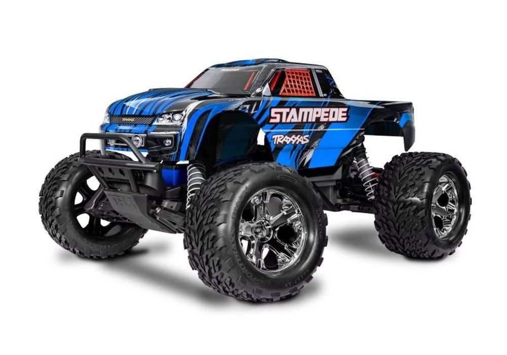 Traxxas 36254-8-BLUE 1:10 Stampede 2WD Brushed, Akku, 4A Ladegerät blau RTR Traxxas 36254-8-BLUE