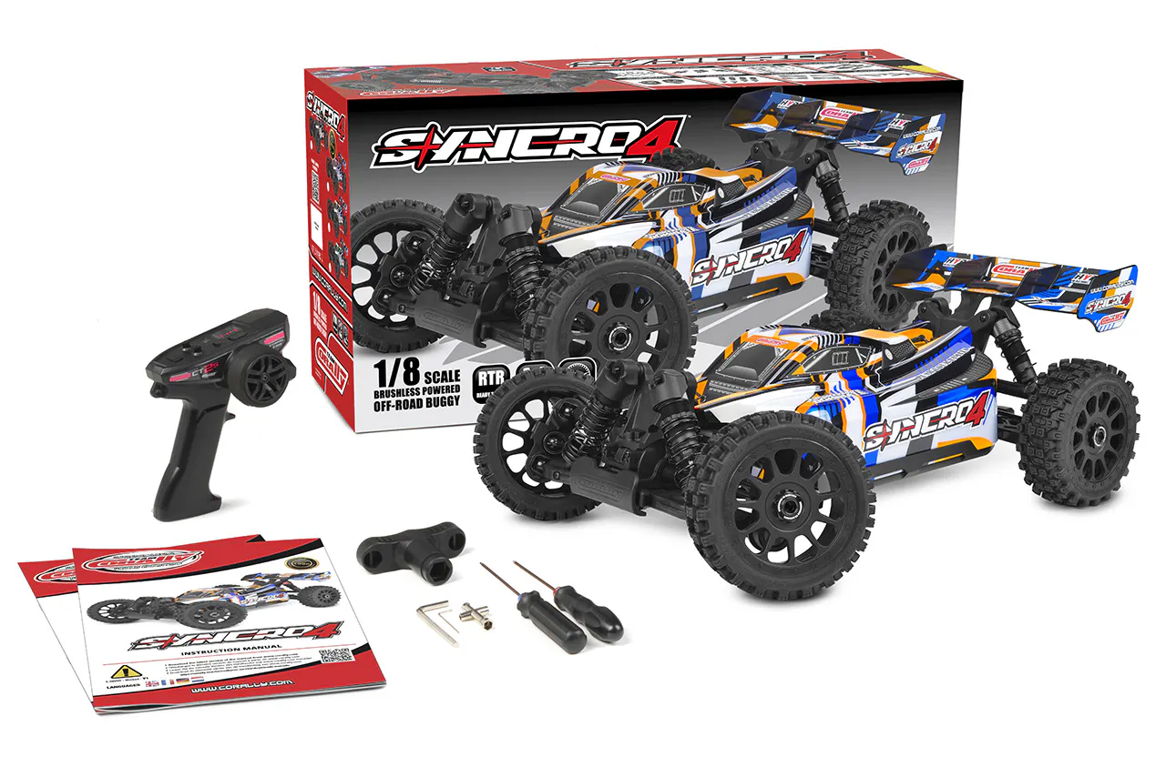 Corally C-00295-O Team Corally SYNCRO-4 1:8 Brushless Buggy RTR 4S orange Detail 1 Corally C-00295-O Detail 1