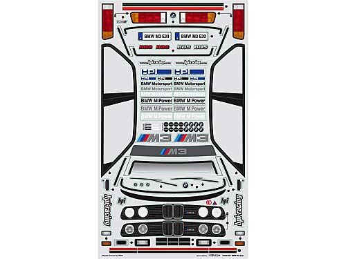 HPI 17540 BMW M3 E30 Karosserie 200mm klar Detail 1 HPI 17540 Detail 1
