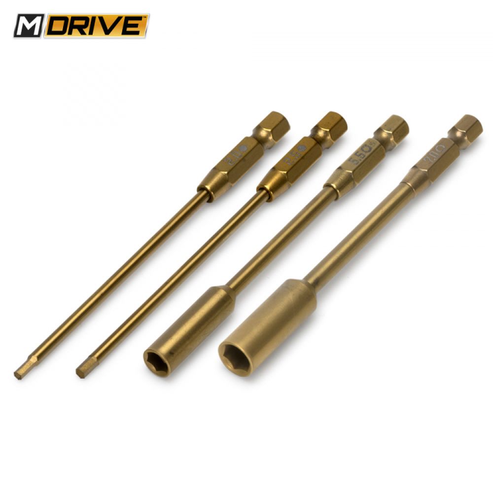 M-Drive MD10200 1/4" Bits Innensechskant 2/2,5 Steckschlüssel 5,5/7mm M-Drive MD10200