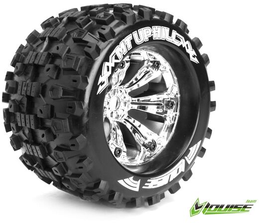 Louise RC LOUT3219CH 3,8" Räder Uphill Monster Truck chrome 1/2 Offset 17mm (2) Louise RC LOUT3219CH
