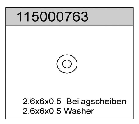Ansmann Racing 115000763 Beilagscheiben 0.5 (6) X8 - T08667 Ansmann Racing 115000763
