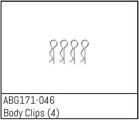 Absima ABG171-046 Karosserie Clips (4) Absima ABG171-046