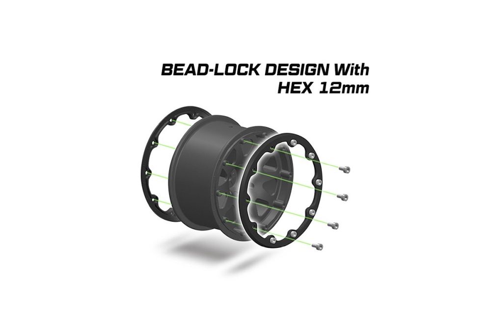 Louise RC LOUT3313SBC 1:10 ST-Uphill 2.8 schwarz/chrome Beadlock MFT Räder (2) Detail 2 Louise RC LOUT3313SBC Detail 2