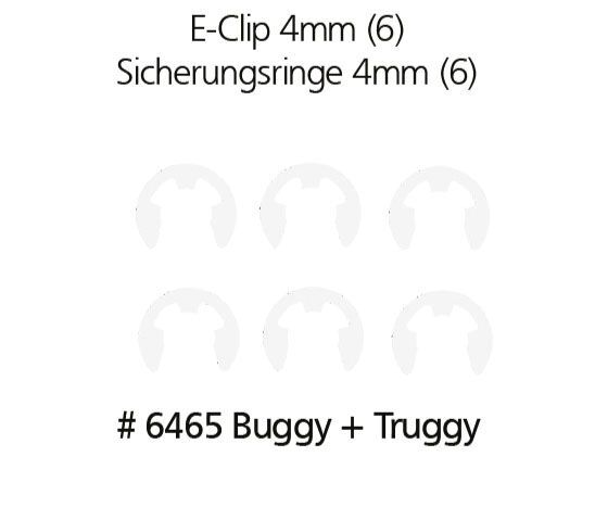 df Models 6465 E-Clips 4mm (6) df Models 6465
