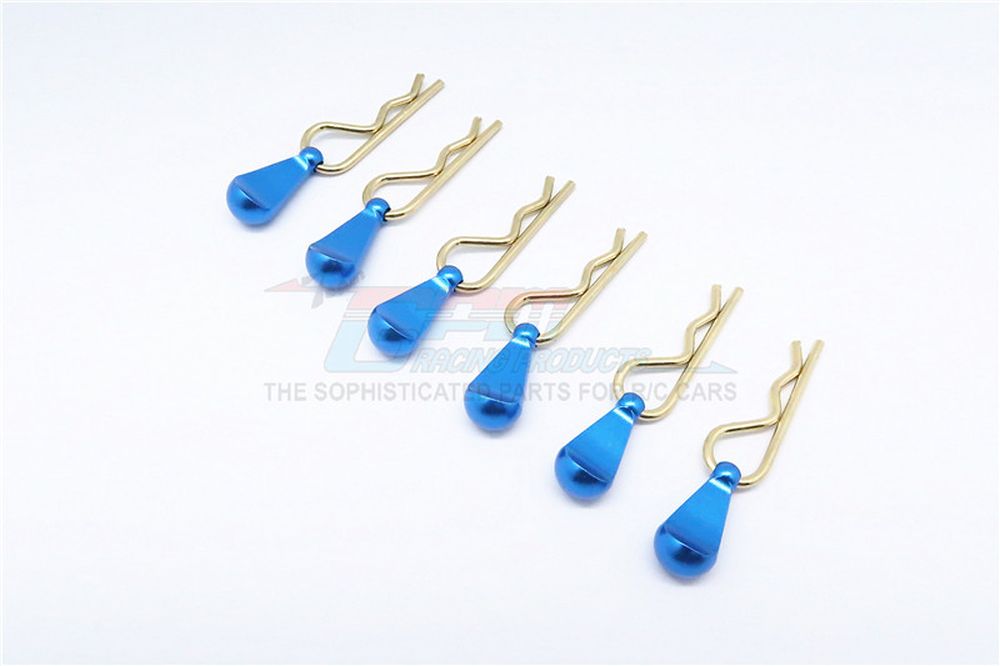 GPM BCM003LB Karosserie-Clips+Halter groß blau (6) GPM BCM003LB