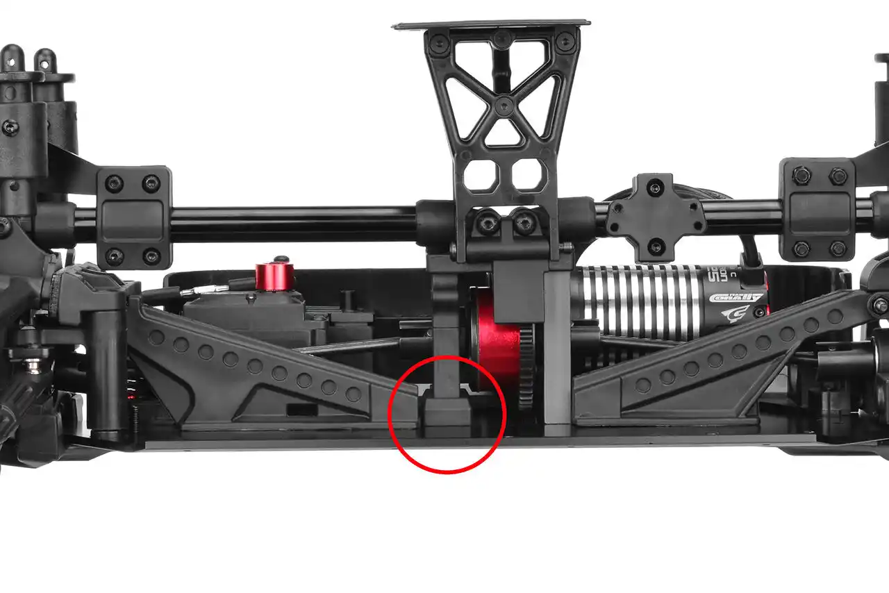 Corally C-00180-562 mitte Diff Spacer 4mm Kunststoff (1) Detail 1 Corally C-00180-562 Detail 1
