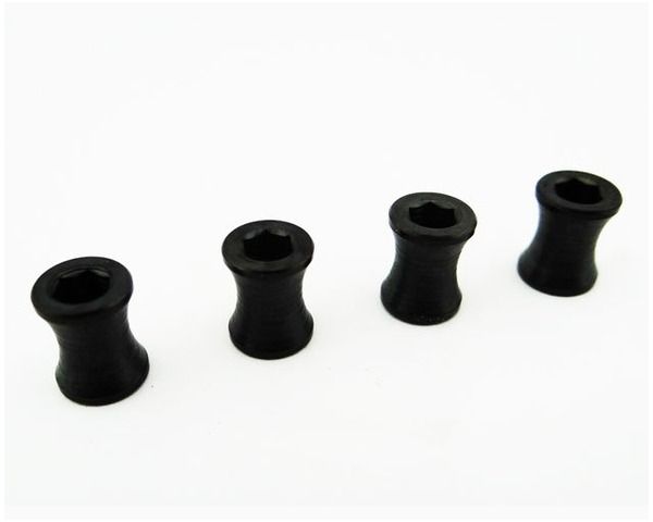 Hot Racing RSSLF117X M4 Stahl-Ersatzmuttern (4) Hot Racing RSSLF117X