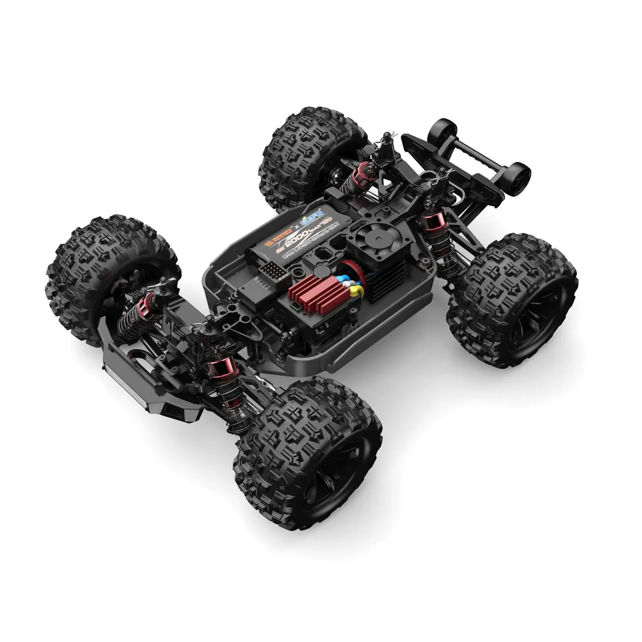 MJX MX-16212 MJX Hyper GO 16212 1:16 4WD Off-Road Truggy Brushless RTR Detail 4 MJX MX-16212 Detail 4