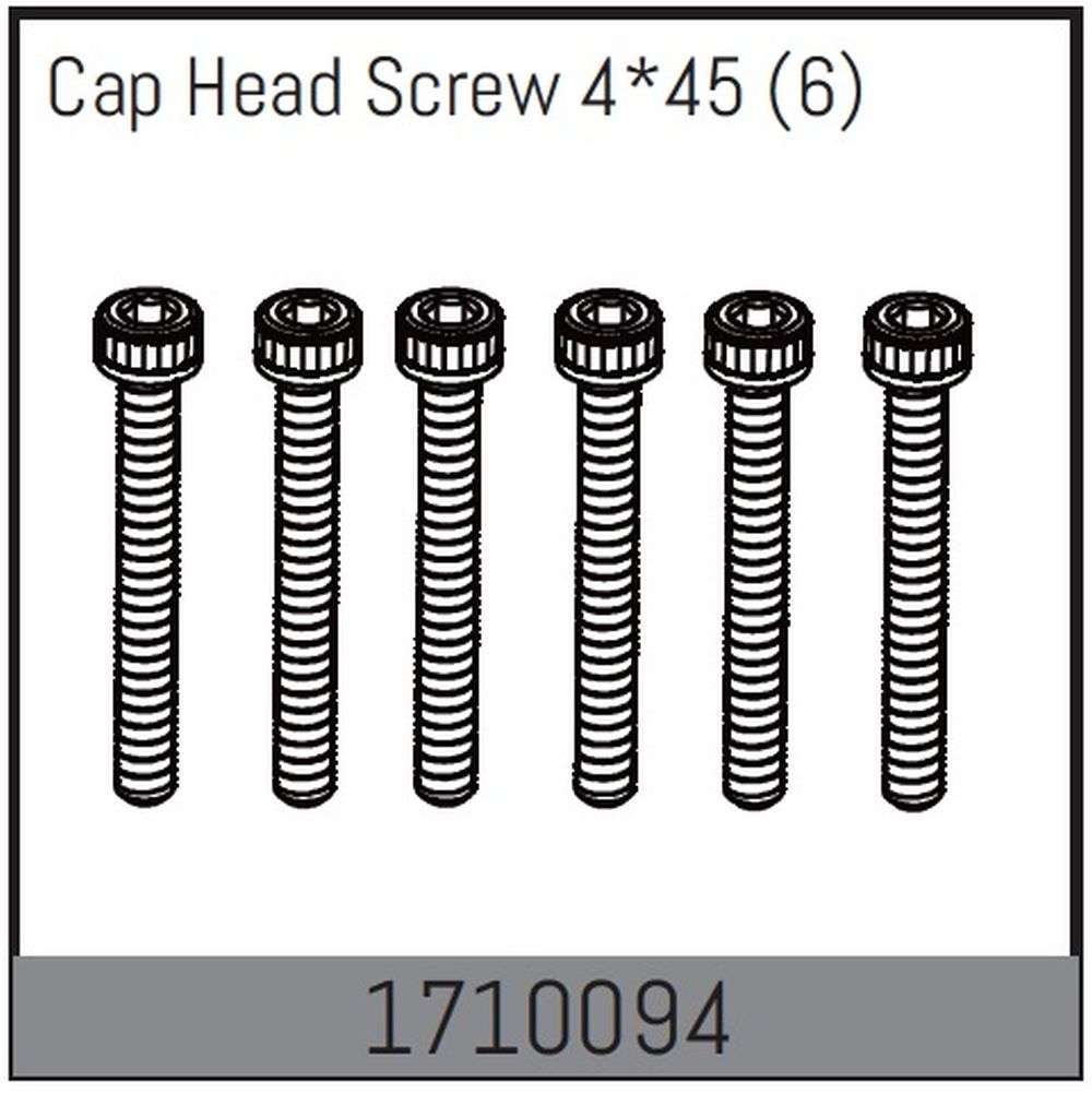 Absima 1710094 Zylinderkopfschrauben 4x45 (6) Absima 1710094