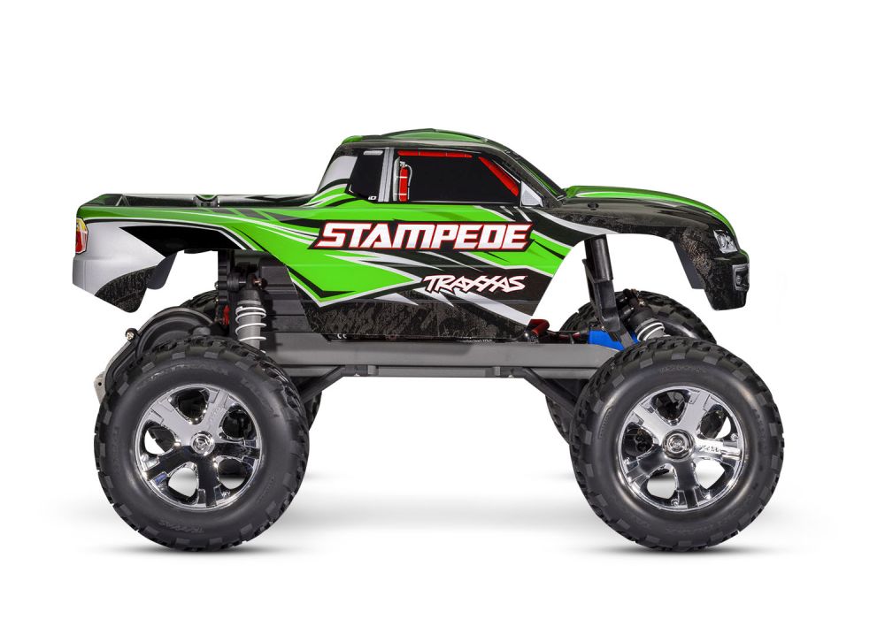 Traxxas 36054-8GRN 1:10 Stampede 2WD Brushed, Akku, 4A Ladegerät grün RTR Detail 1 Traxxas 36054-8GRN Detail 1
