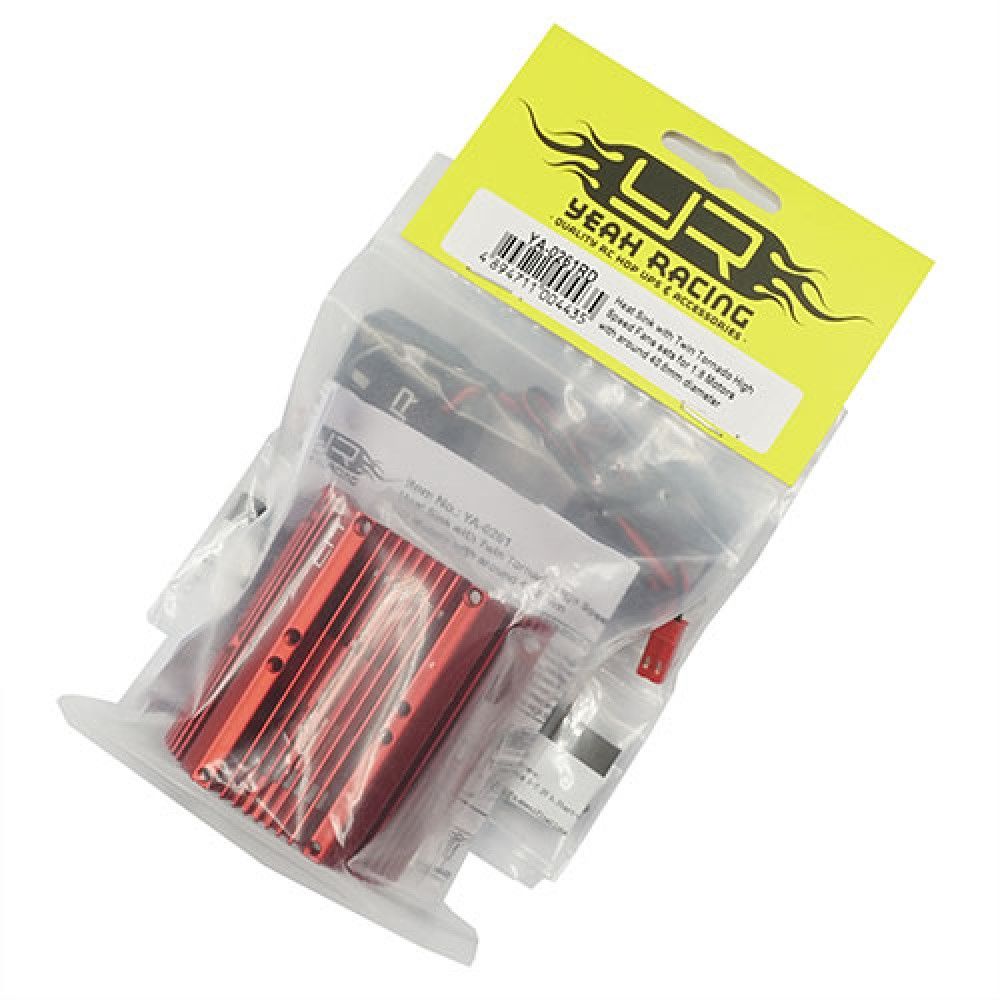 Yeah Racing YA-0261RD 1:8 Twin-Tornado Motorkühler 40,8mm rot Yeah Racing YA-0261RD