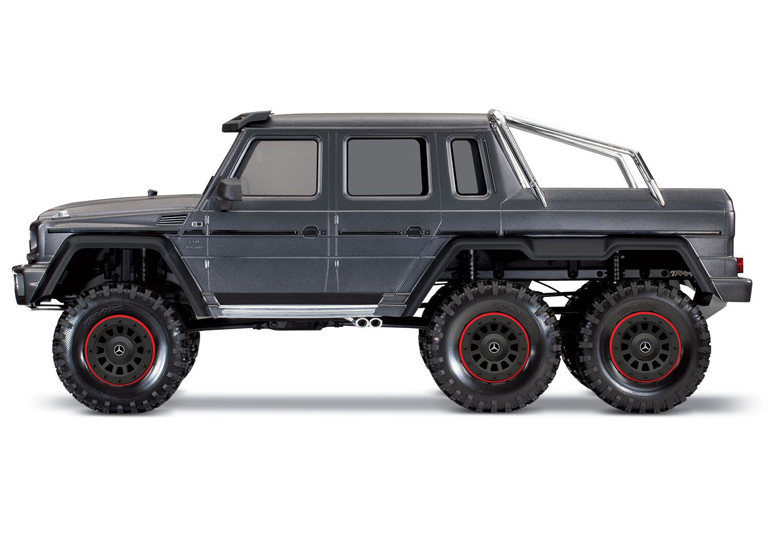 Traxxas 88096-4SLVR TRX-6 Mercedes-Benz G63 AMG 6x6 silber RTR Detail 1 Traxxas 88096-4SLVR Detail 1