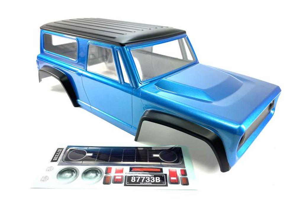 Absima 12014-Blau CR3.4 SHERPA Rolling Chassis + Bronco Style Karosserie blau Detail 2 Absima 12014-Blau Detail 2