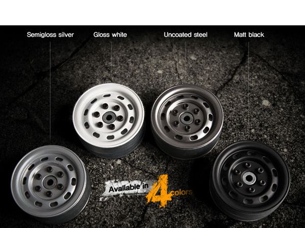 GMADE GM70174 1.9 SR02 Beadlock Felgen schwarz matt (2) Detail 2 GMADE GM70174 Detail 2