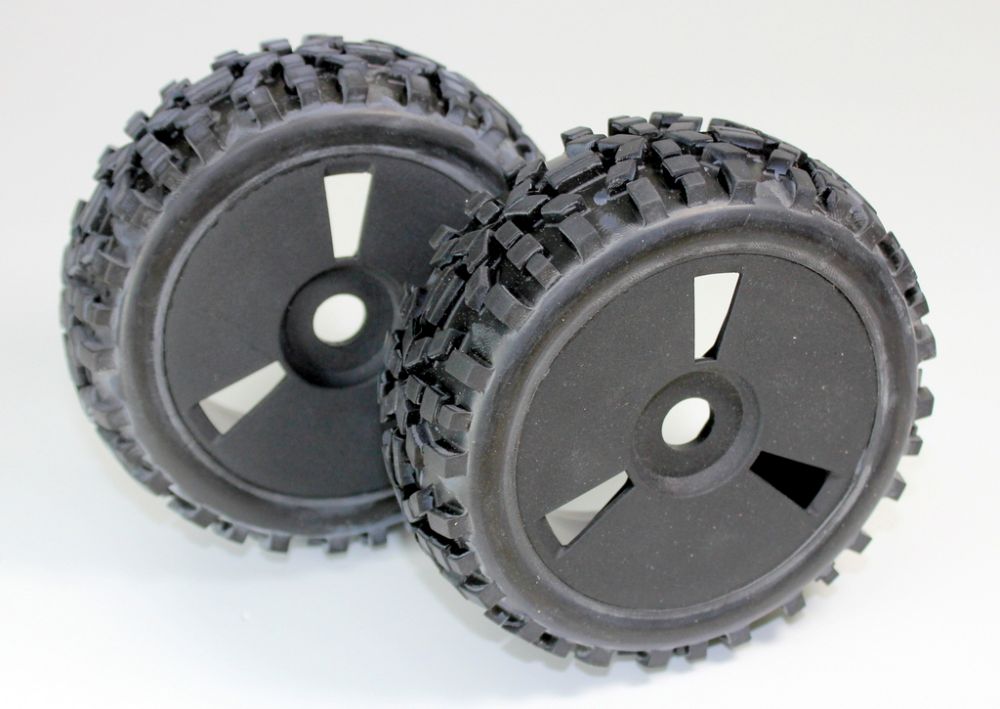 Absima 2520018 Räderset Buggy Disc Dirt schwarz 1:8 (2) Absima 2520018
