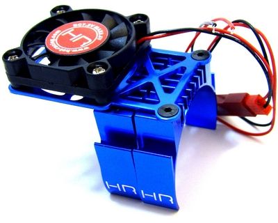 Hot Racing MH550TE06 1/10 VXL Alu.-Kühler+Lüfter, blau Hot Racing MH550TE06