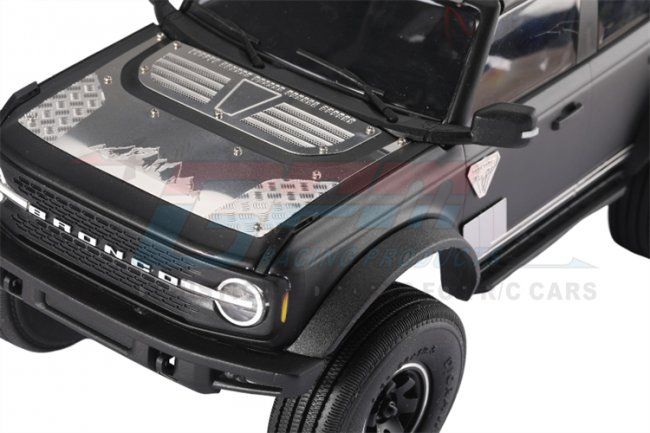 GPM TRX4MZSP3BK TRX-4M Bronco Motorhauben-Stahlplatte Detail 2 GPM TRX4MZSP3BK Detail 2