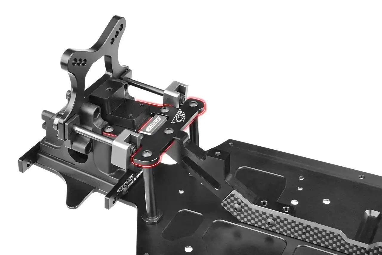 Corally C-00180-673 Oberdeck XTR Aluminium schwarz Detail 1 Corally C-00180-673 Detail 1