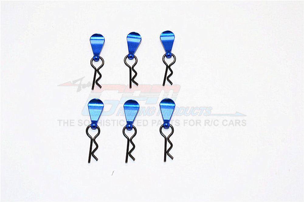 GPM BCM002MB Karosserie-Clips+Halter mittel blau (6) GPM BCM002MB