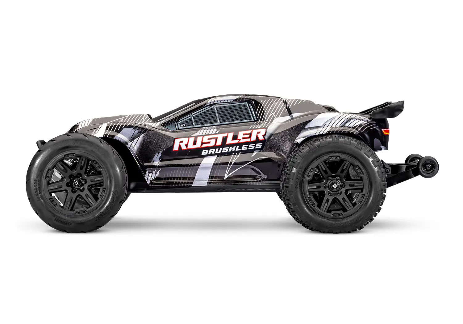 Traxxas 37454-4-BLK Traxxas Rustler 2WD VX3 1/10 Stadium Truck RTR schwarz Detail 1 Traxxas 37454-4-BLK Detail 1
