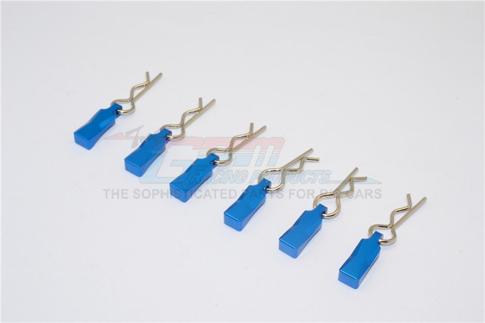 GPM BCM004MB Karosserie-Clips+Halter mittel blau (6) GPM BCM004MB