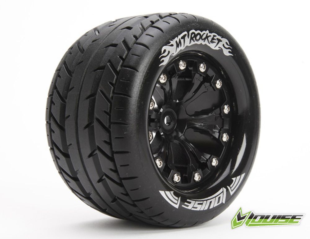 Louise RC LOUT3201SB MT-Rocket 2.8" 1:10 Monster-Räder 0 Offset schwarz (2) Louise RC LOUT3201SB