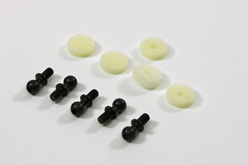 TeamC T02093 Kugelkopf - kurz 4.8x11.35 (5 St.) 2WD/4WD Comp. TeamC T02093