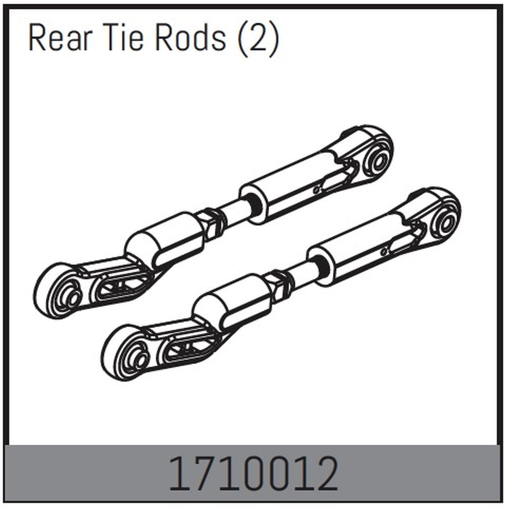 Absima 1710012 Spurstangen hinten (2) Absima 1710012