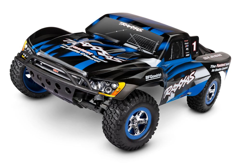Traxxas 58034-8BLUE 1:10 Slash 2WD Clipless blau, Brushed, Akku, 4A Ladegerät RTR Traxxas 58034-8BLUE